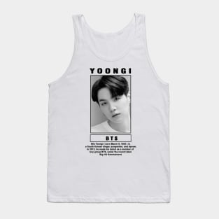 Kpop Design Suga BTS Tank Top